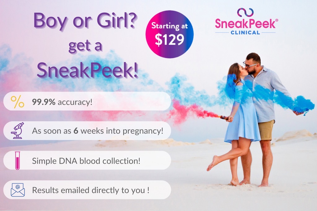 SneakPeek Early Gender DNA Test